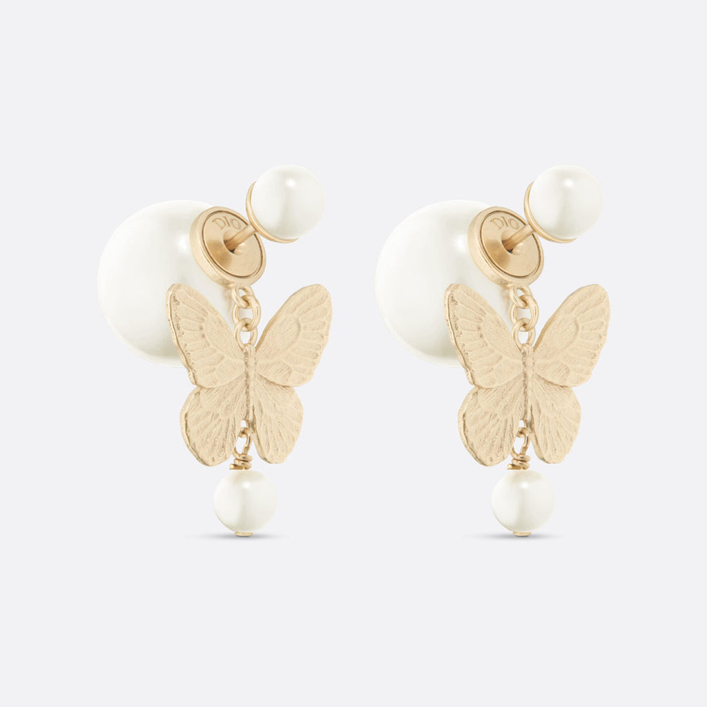 Dior Tribales Pearl 18K Gold Earrings