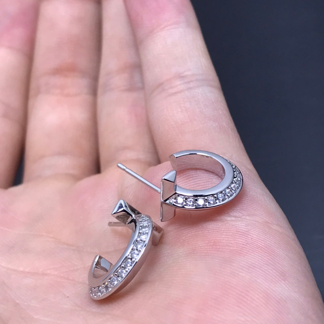 Tiffany T Hoop Cubic Zirconia Earrings