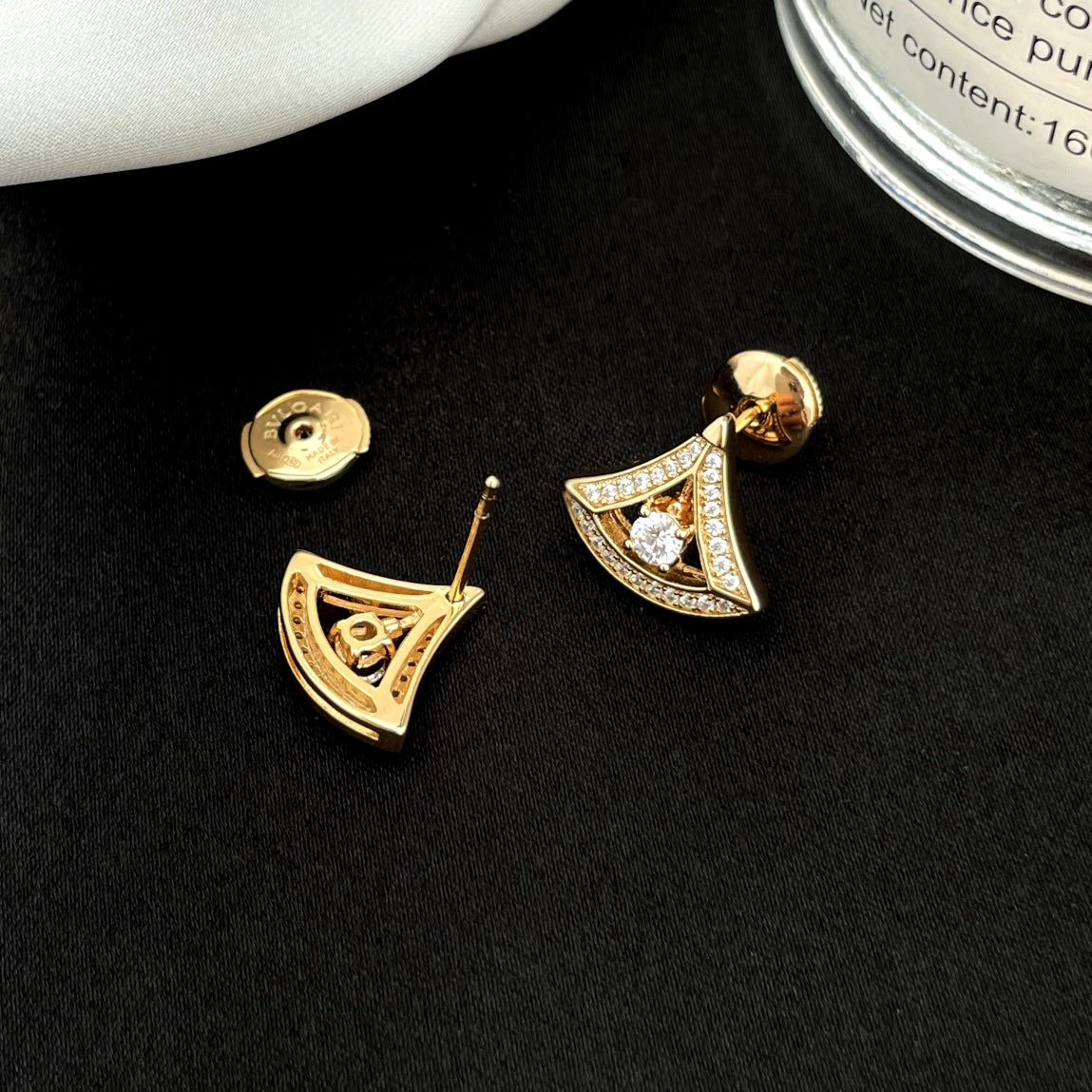 Bvlgari Dream Mini Cubic Zirconia Stud Earrings