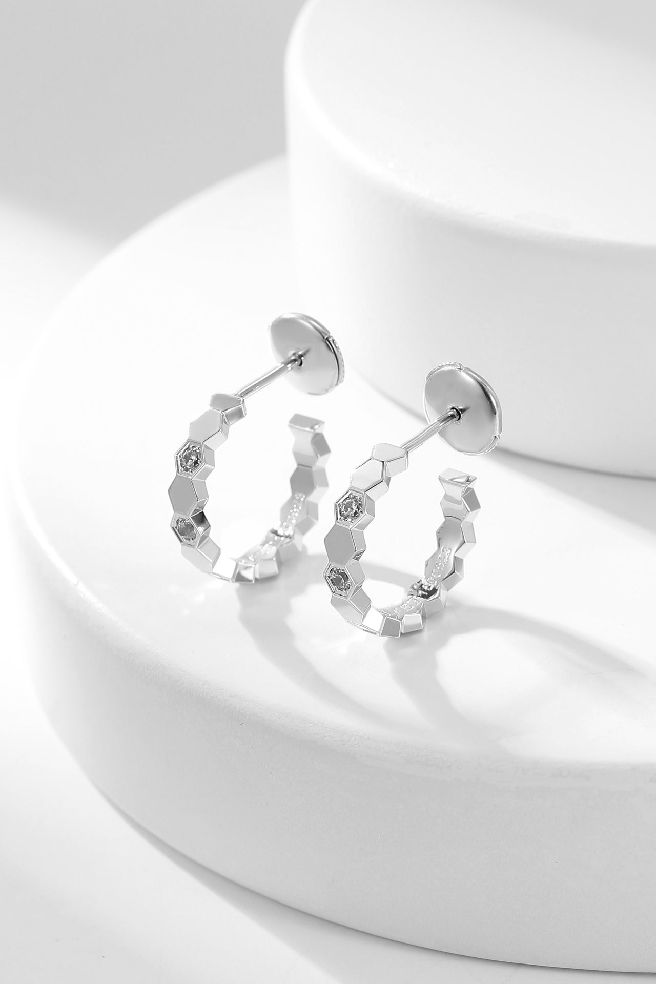 Chaumet Bee Love Cubic Zirconia Hoop Earrings