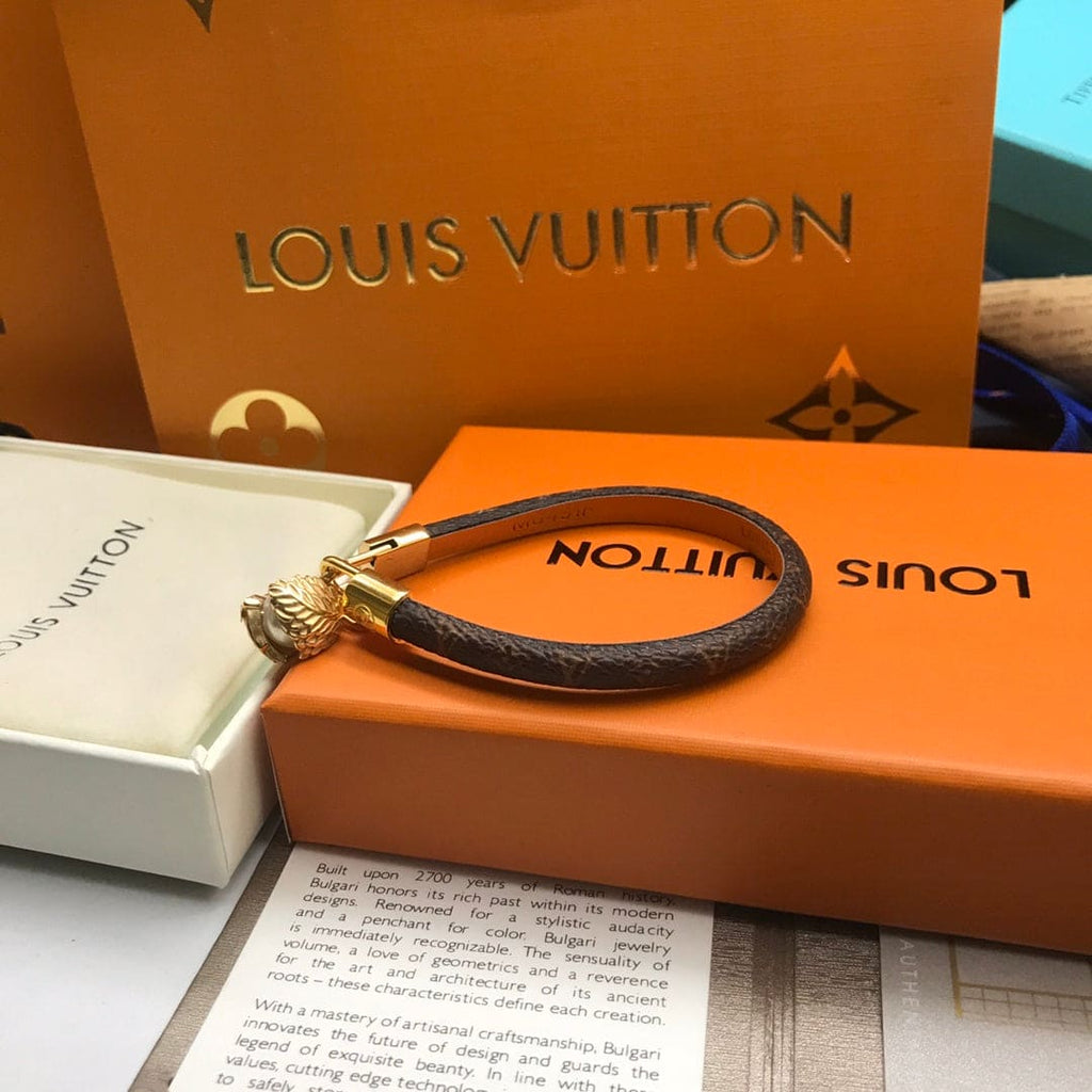 Louis Vuitton Pearl Angels 18K Gold Bracelet