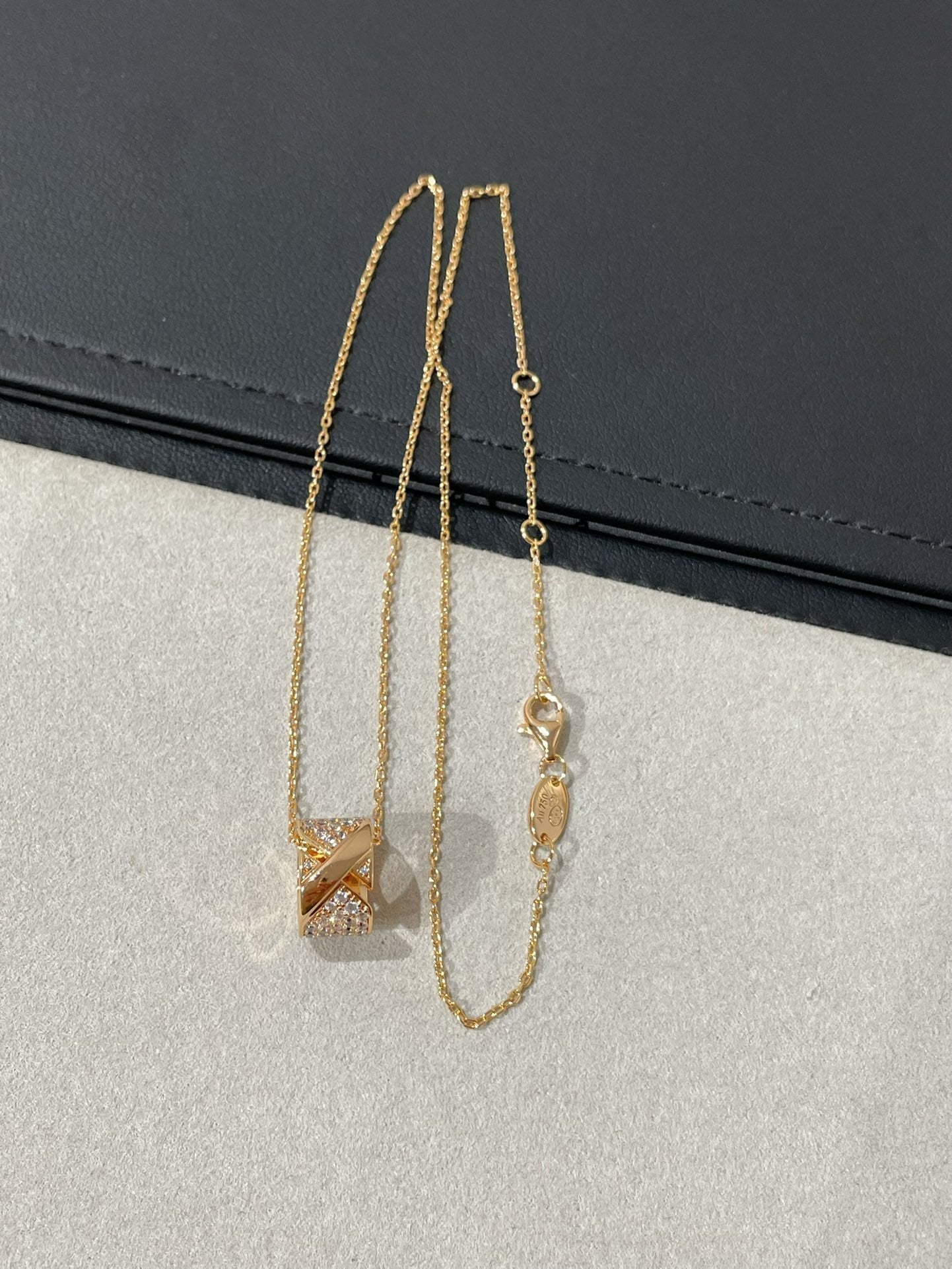 Chaumet Liens Evidence Cubic Zirconia Paved Necklace