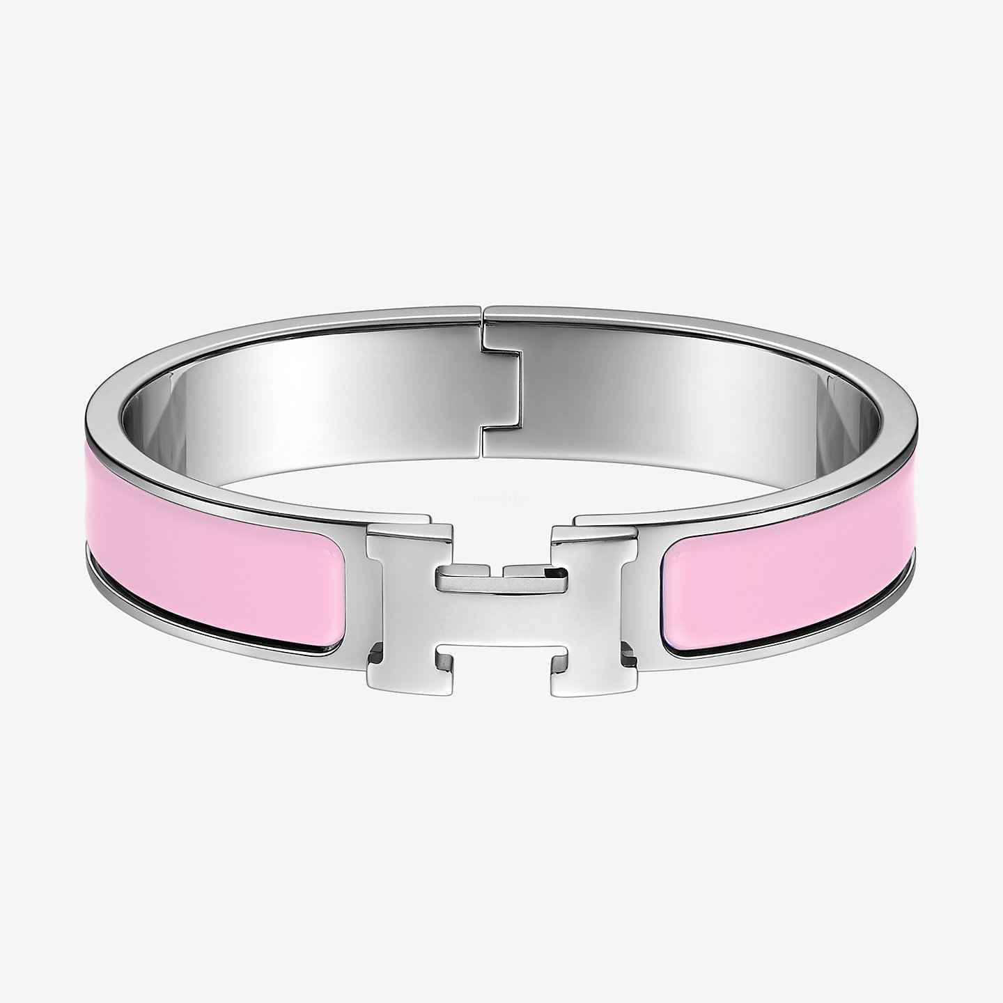 Hermes Clic Pink 18K Gold Bracelet