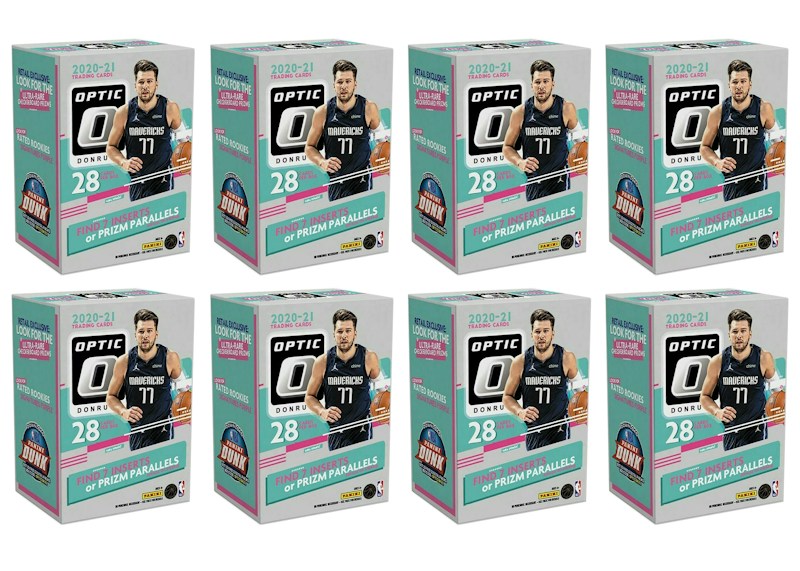 2020-21 Panini Donruss Optic Basketball Blaster Box 8x Lot