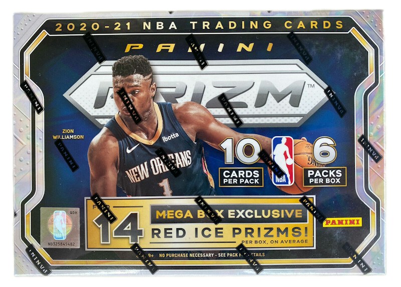 2020-21 Panini Prizm Basketball Mega Box (Red Ice Prizms) (Red or Blue Box)