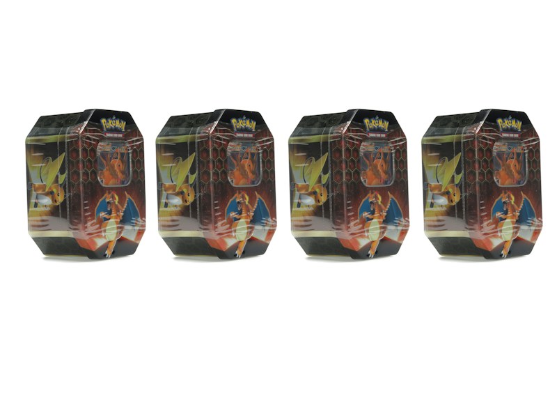 Pokémon TCG Hidden Fates Charizard Tin 4x Lot
