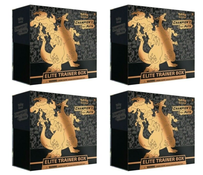 2020 Pokemon TCG Champions Path Elite Trainer Box 4X Lot