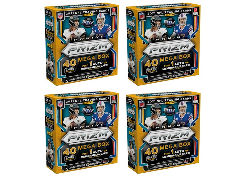 2021 Panini Prizm Football Fanatics Mega Box (Purple Pulsars) 4x Lot