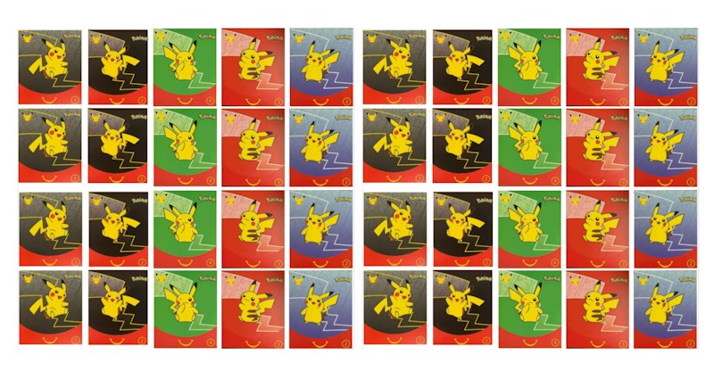 2021 Pokémon TCG McDonald's Happy Meal 25th Anniversary 40x Envelope Lot (Assorted) (English)