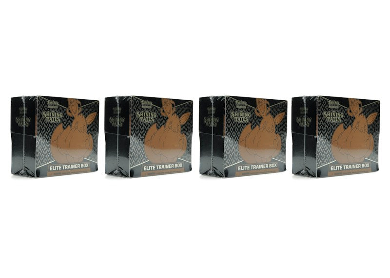 Pokémon TCG Sword & Shield Shining Fates Elite Trainer Box 4X Lot