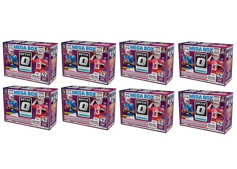 2023 Panini Donruss Optic Football Mega Box (Green Hyper Parallels) 8x Lot