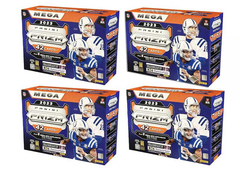2023 Panini Prizm Football Mega Box (Pink Prizms) 4x Lot