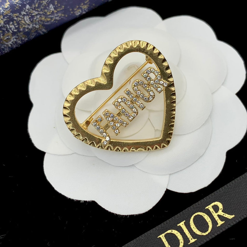 Dior CD Brooch 178845