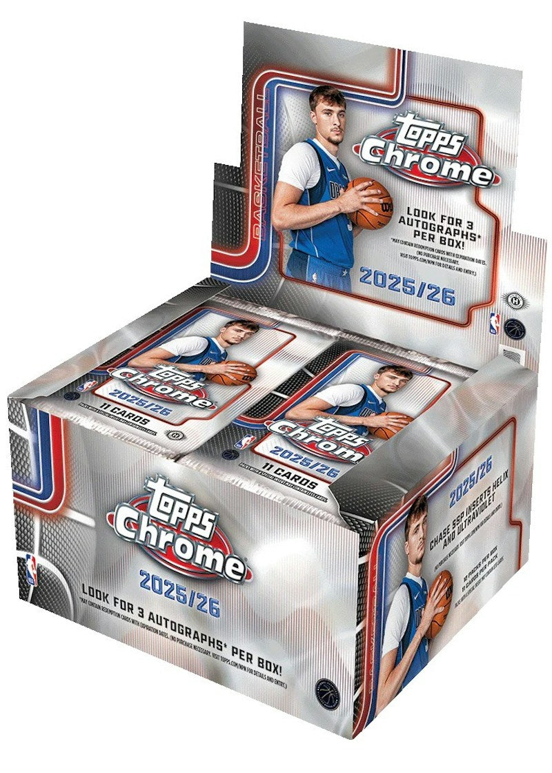 2025-26 Topps Chrome Basketball Hobby Jumbo Box