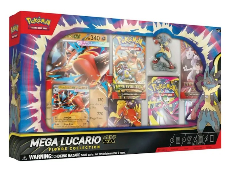 2025 Pokémon Mega Evolution Mega Lucario ex Figure Collection Box