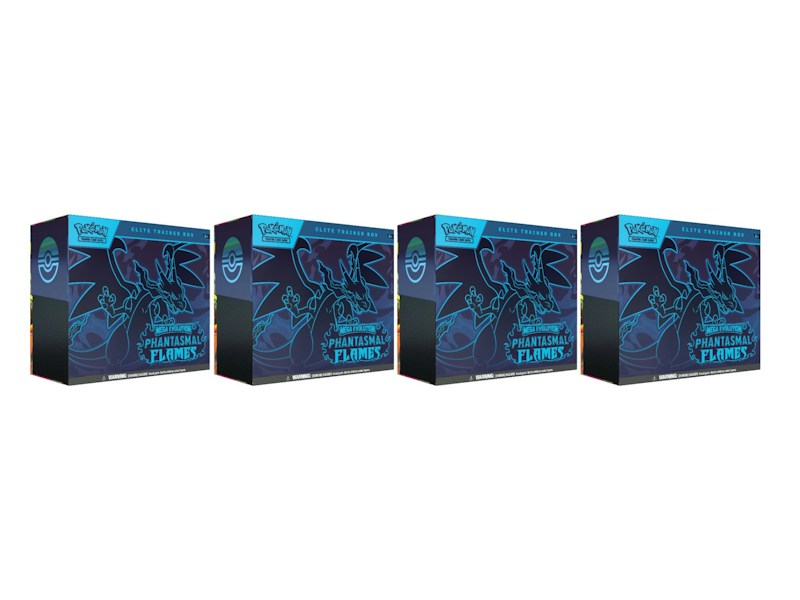 2025 Pokémon Mega Evolution Phantasmal Flames Elite Trainer Box 4x Lot