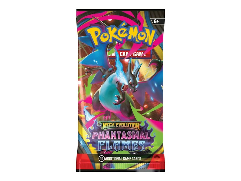 2025 Pokémon Mega Evolution Phantasmal Flames Mega Charizard X Booster Pack