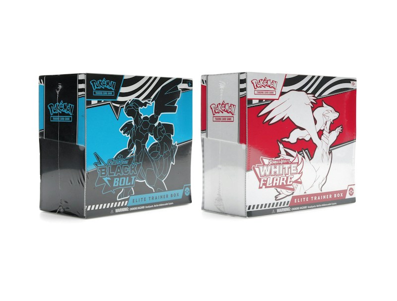 2025 Pokémon Scarlet & Violet Black Bolt & White Flare Elite Trainer Box