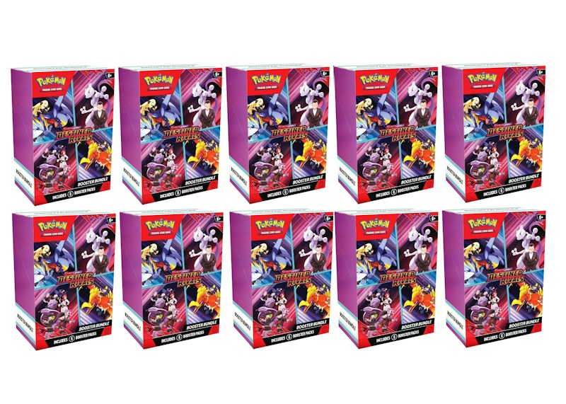 2025 Pokémon Scarlet & Violet Destined Rivals Booster Bundle 10x Lot
