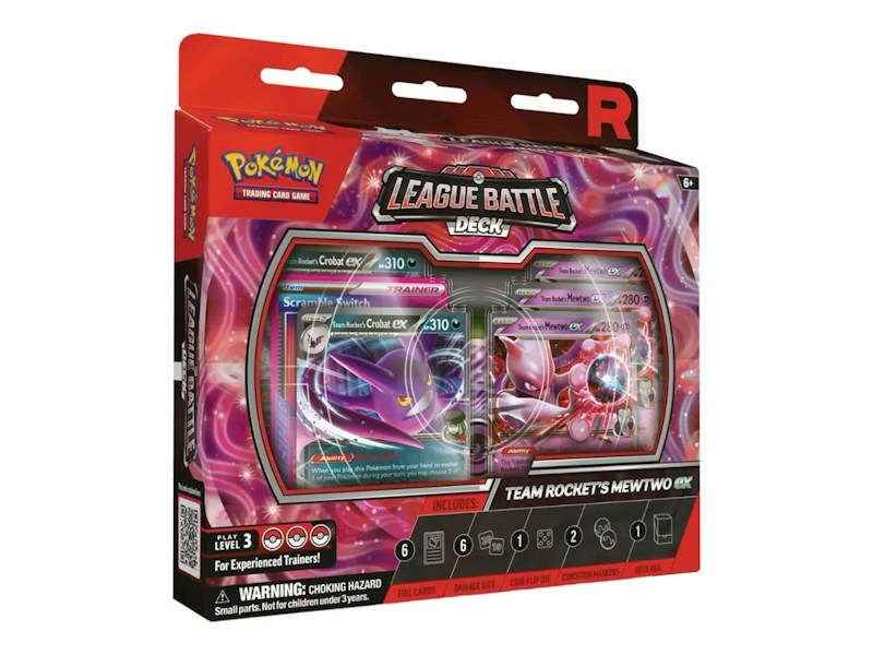 2025 Pokémon Team Rocket Mewtwo ex League Battle Deck Box