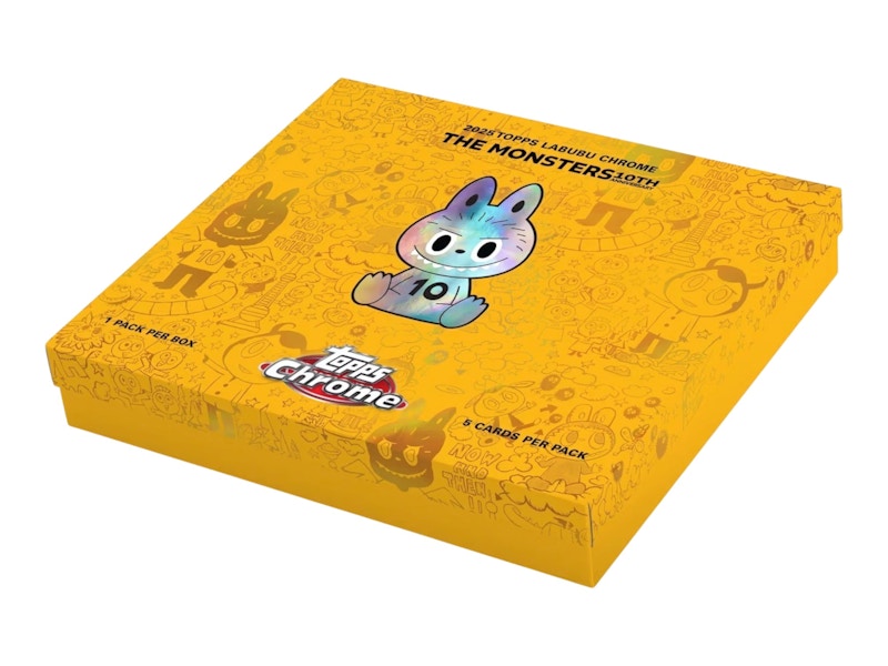 2025 Topps Chrome Labubu The Monsters 10th Anniversary Hobby Box