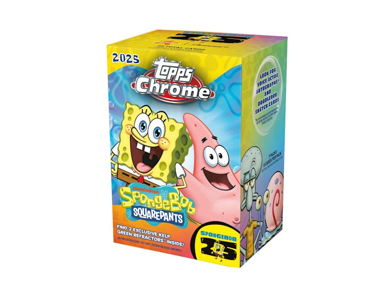 2025 Topps Chrome SpongeBob 25th Anniversary Blaster Box