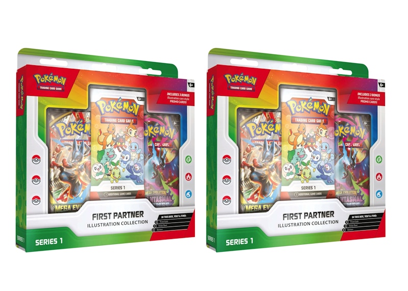 2026 Pokémon First Partner Illustration Collection Series 1 Box 2x Lot