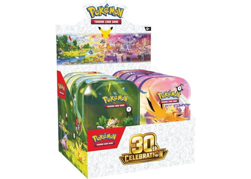 2026 Pokémon Mega Evolution 30th Celebration Mini Tin Display (10-Pack)