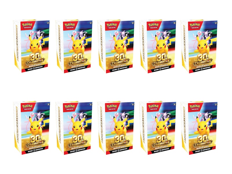 2026 Pokémon Mega Evolution 30th Celebration Booster Bundle 10x Lot