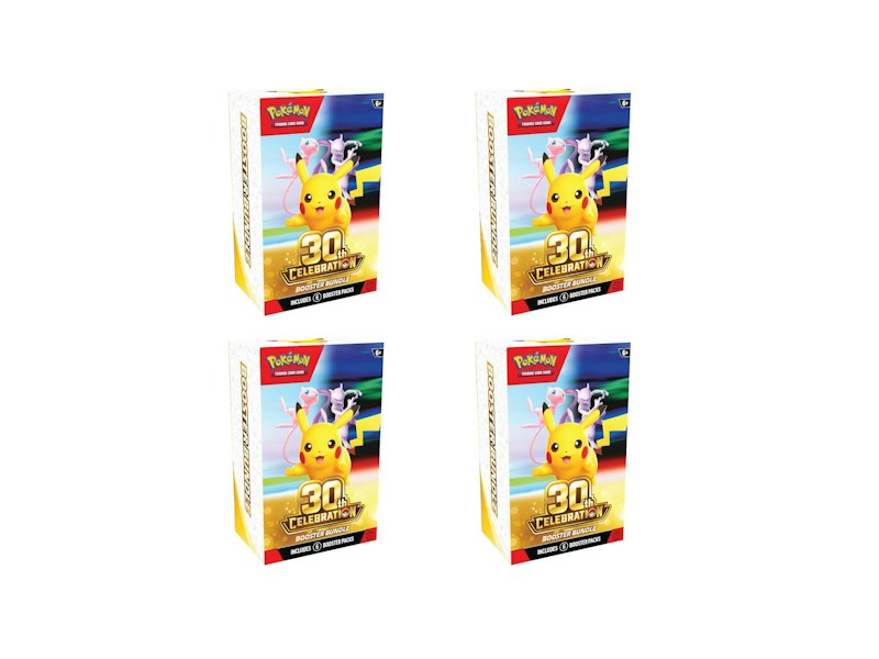 2026 Pokémon Mega Evolution 30th Celebration Booster Bundle 4x Lot