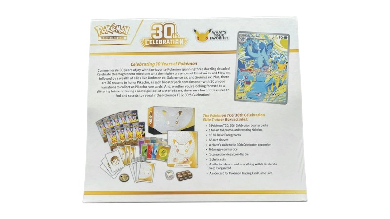 2026 Pokémon Mega Evolution 30th Celebration Elite Trainer Box