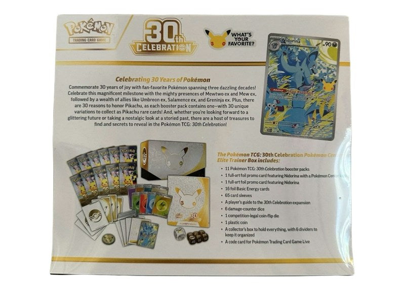 2026 Pokémon Mega Evolution 30th Celebration Pokemon Center Elite Trainer Box
