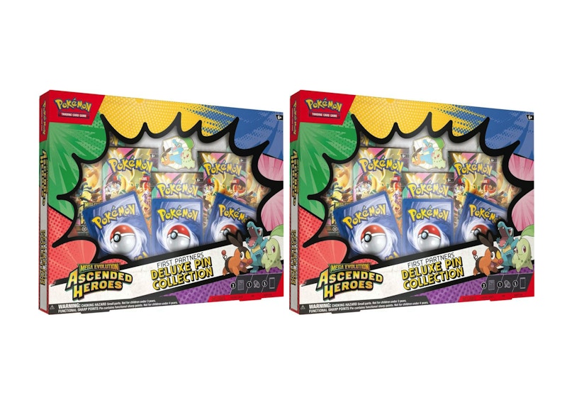 2026 Pokemon Mega Evolution Ascended Heroes Deluxe Pin Collection Box 2x Lot