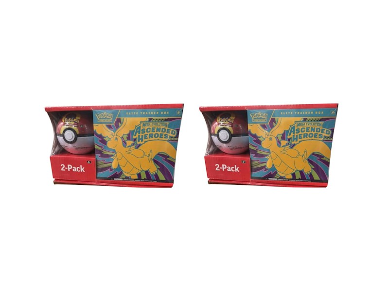 2026 Pokémon Mega Evolution Ascended Heroes Elite Trainer Box + Pokeball Sam's Club Bundle (Pokeball Color May Vary) 2x Lot