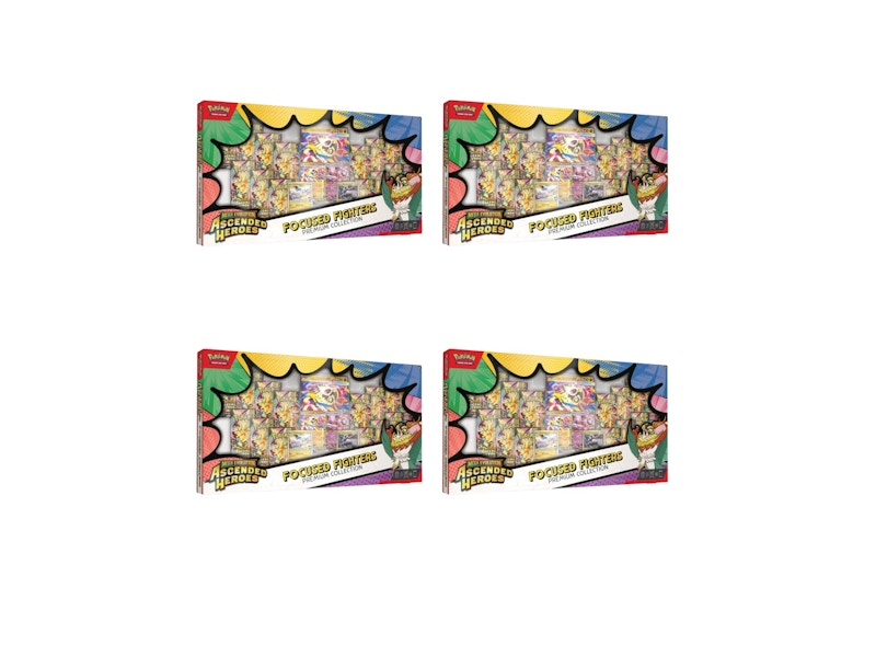 2026 Pokémon Mega Evolution Ascended Heroes Focused Fighters Premium Collection (Sam's Club Exclusive) 4x Lot