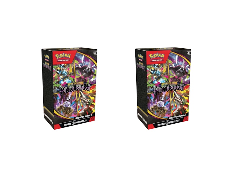 2026 Pokémon Mega Evolution Pitch Black Booster Bundle 2x Lot