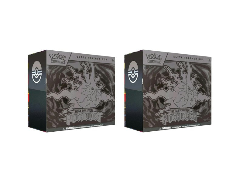 2026 Pokémon Mega Evolution Pitch Black Elite Trainer Box 2x Lot