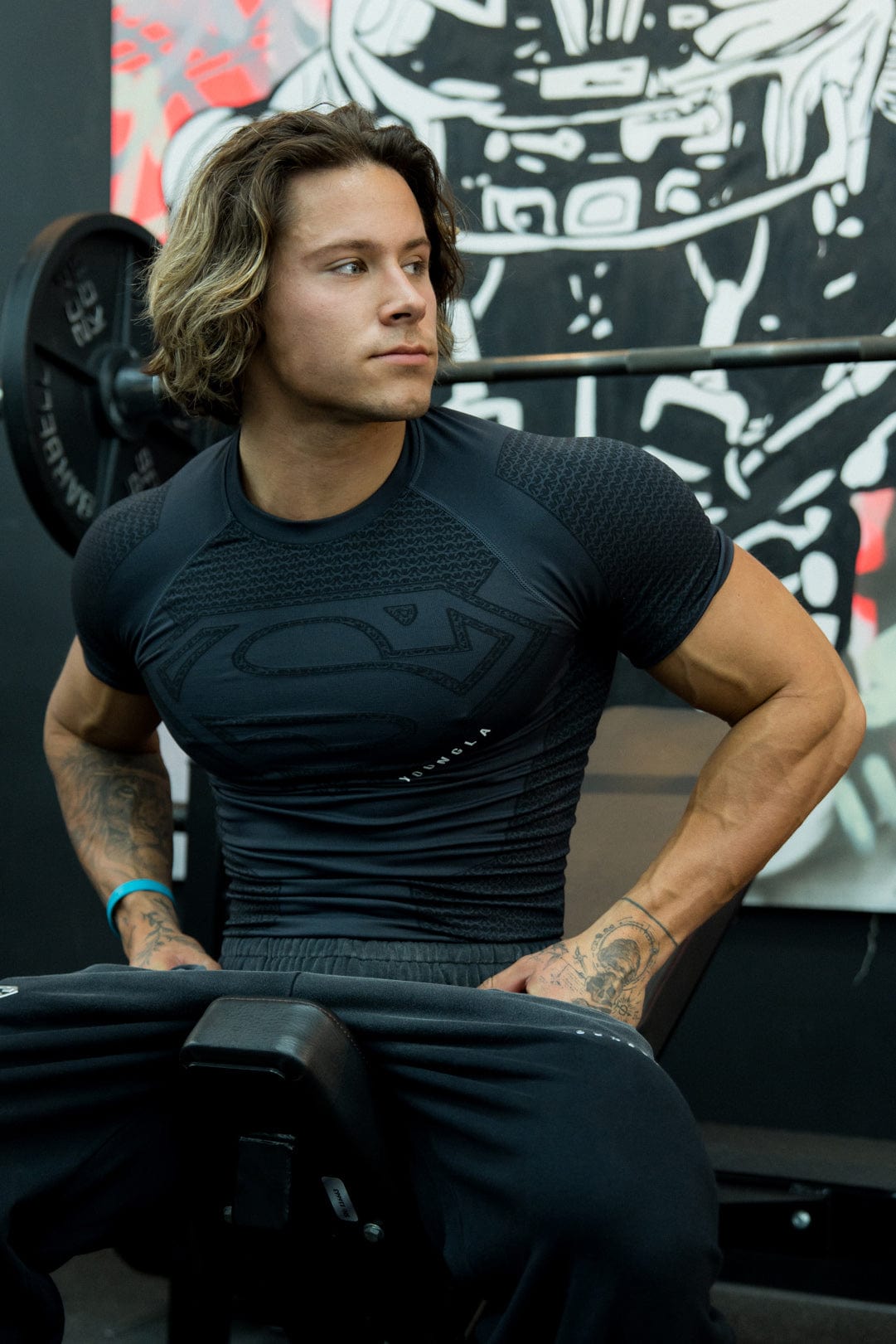 4117 - Superman Compression Tees