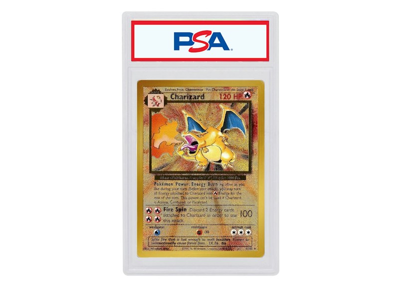 Charizard 2021 Pokémon TCG Celebrations Ultra-Premium Collection Gold Metal #4 (PSA or BGS Graded)