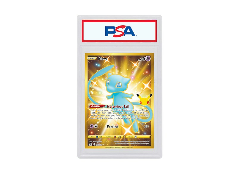 Mew 2021 Pokémon Celebrations Full Art Secret Rare #025/025 (PSA or BGS Graded)