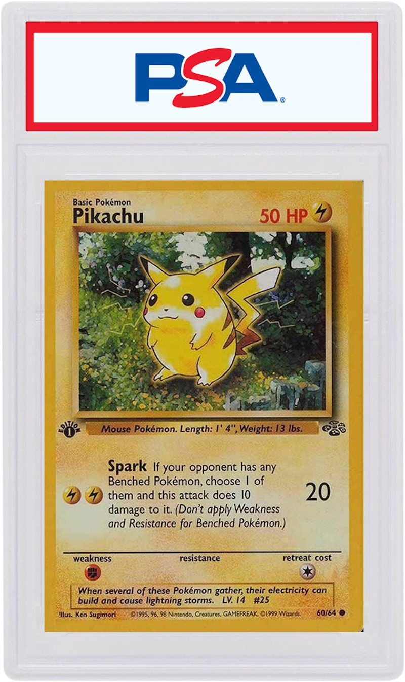 Pikachu 1999 Pokemon Jungle 1st Edition #60 (PSA or BGS Graded)