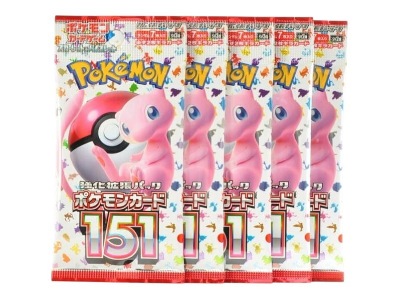 Pokémon Scarlet & Violet 151 Booster Pack 5x Lot (Artwork May Vary) Japanese