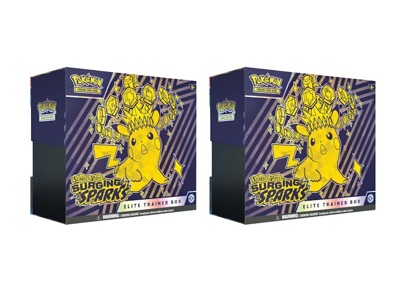 Pokémon Scarlet & Violet Surging Sparks Elite Trainer Box 2x Lot