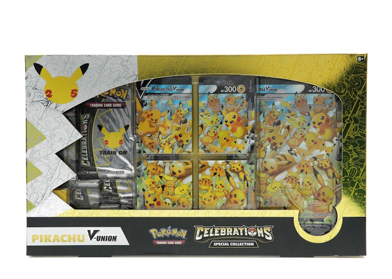 Pokémon TCG 25th Anniversary Celebrations Pikachu V Union Special Collection Box