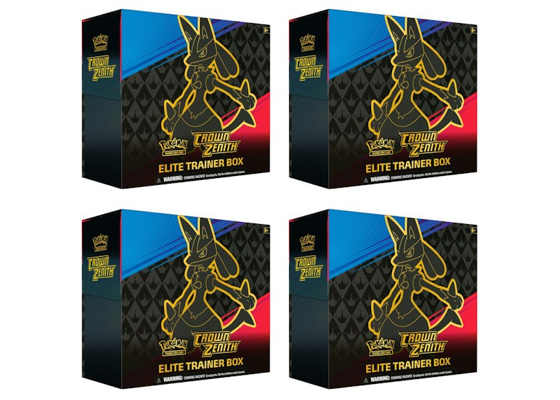 Pokémon TCG Sword & Shield Crown Zenith Elite Trainer Box 4x Lot