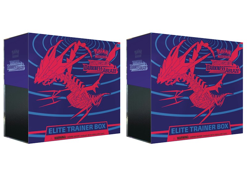 Pokémon TCG Sword & Shield Darkness Ablaze Elite Trainer Box 2x Lot