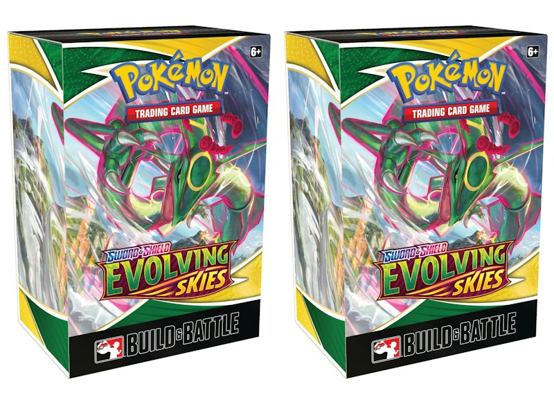Pokémon TCG Sword & Shield Evolving Skies Build & Battle Box 2x Lot