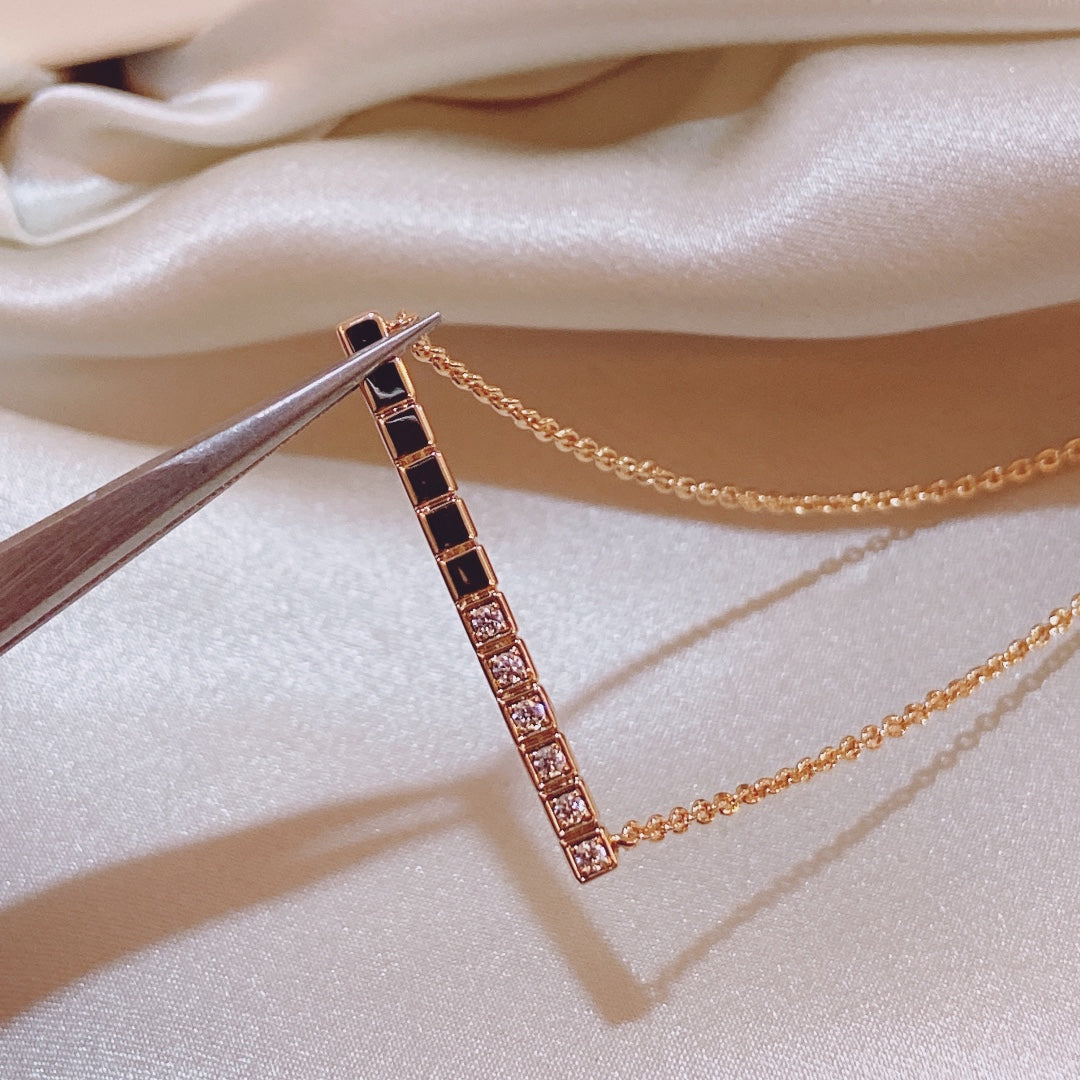 Chopard Ice Cube Necklace Cubic Zirconia