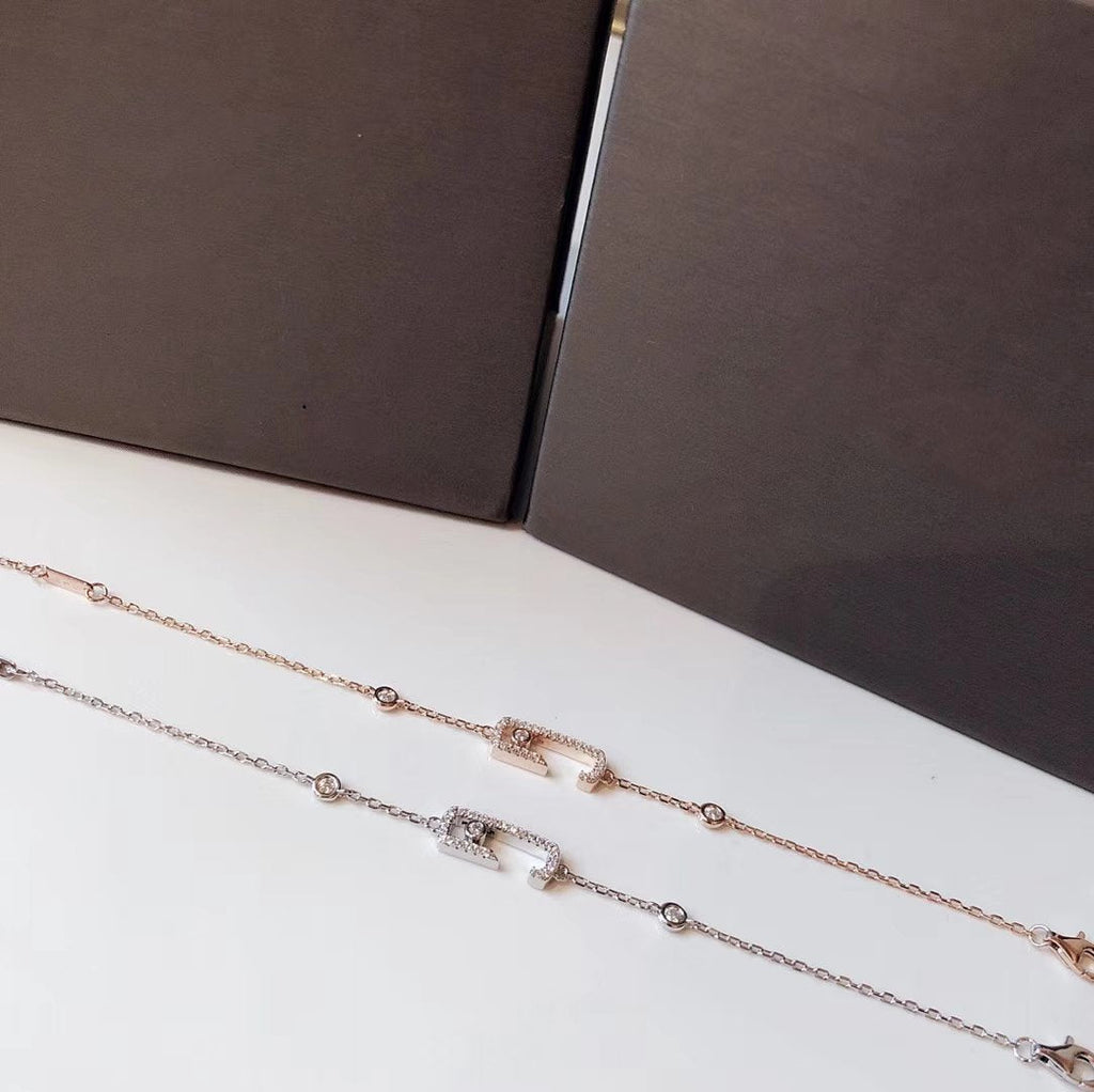 Messika Move Uno Open Cubic Zirconia Bracelet