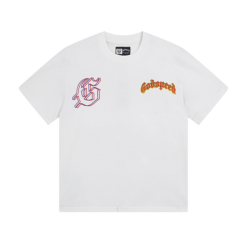 Godspeed Skeleton Desert Graphic T-Shirt — front